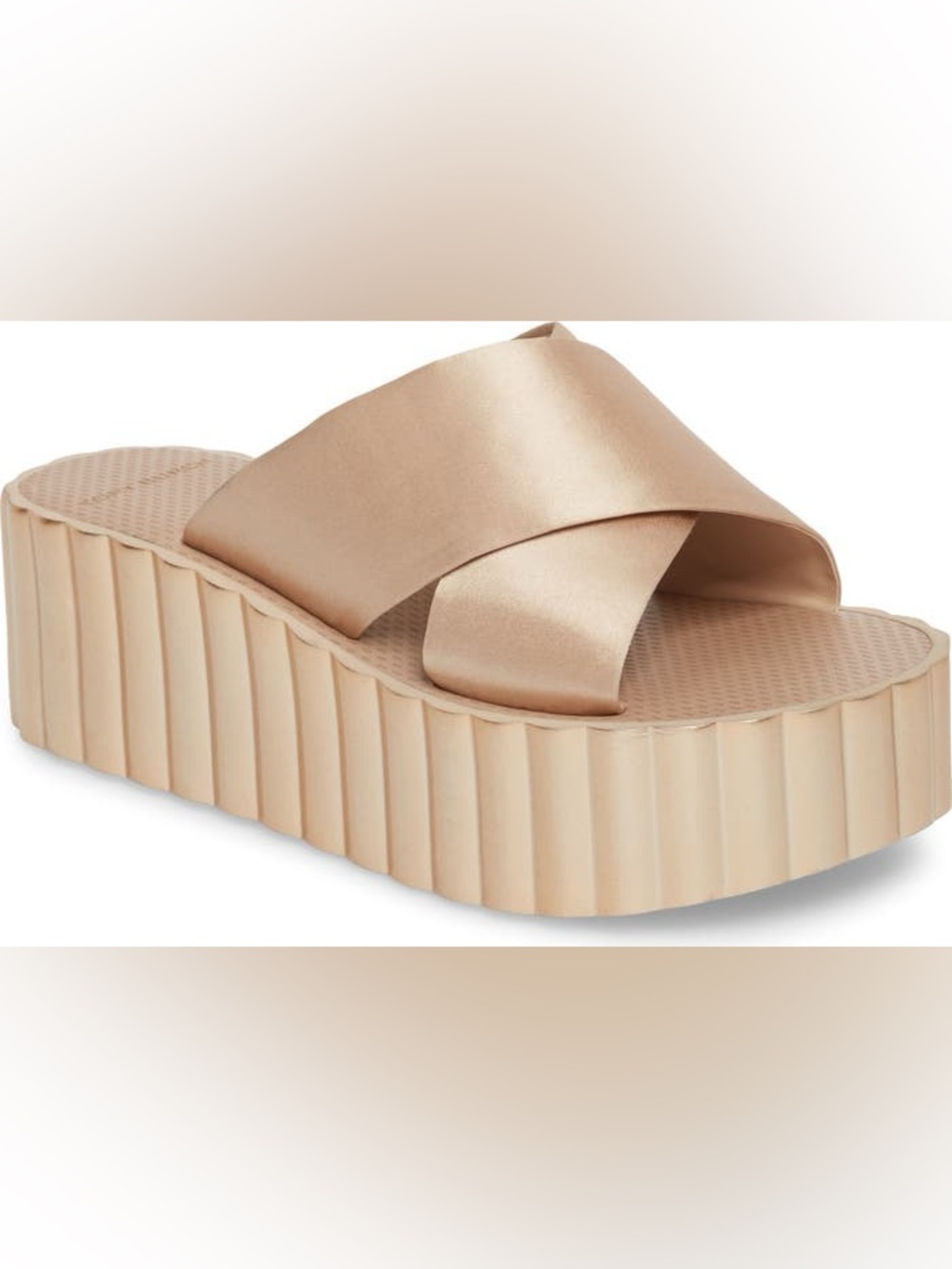 Tory Burch Satin Scallop Platform Sandal